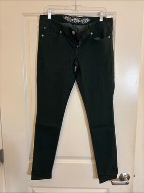 Express “Stella” hunter green Jean leggings